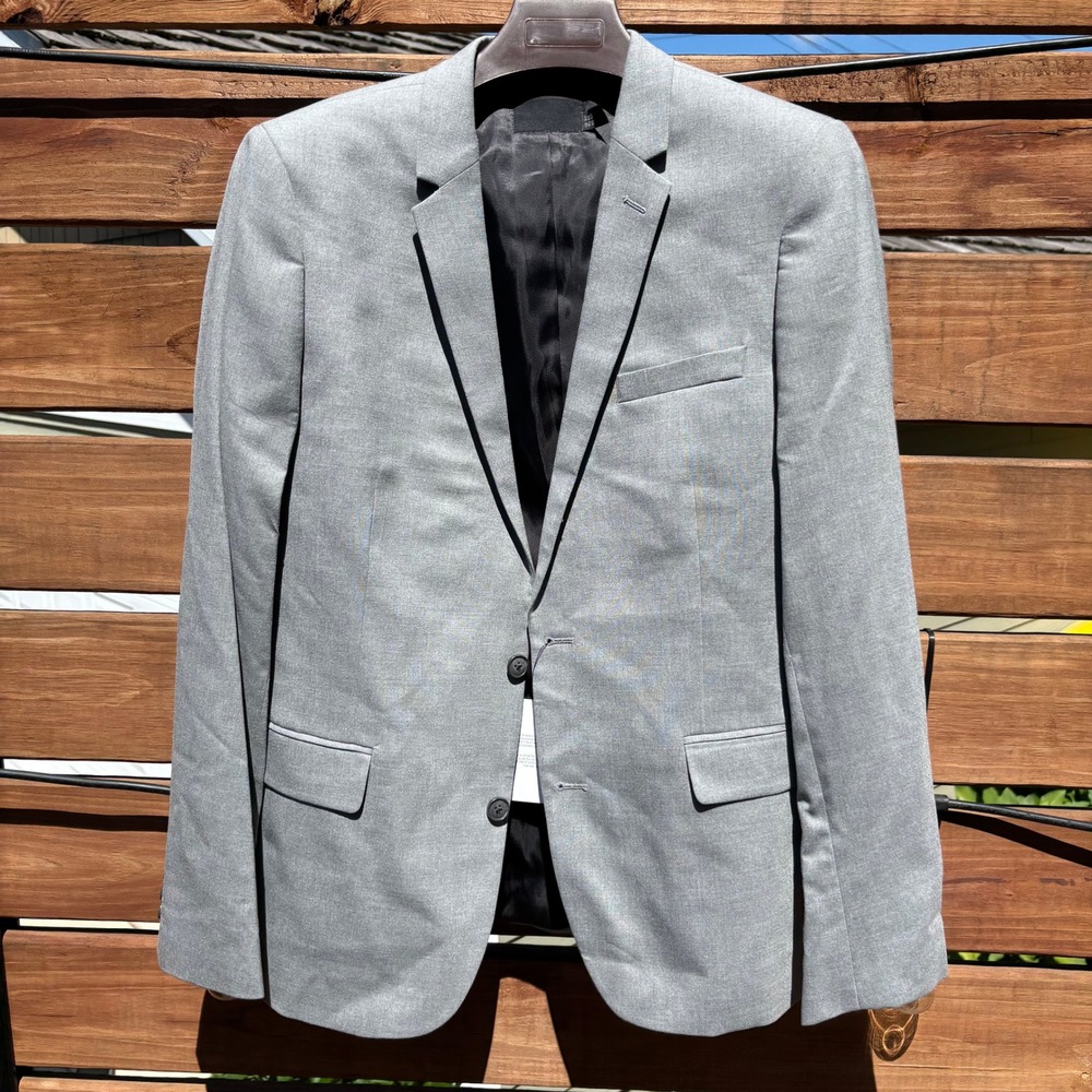 ASOS Suit Men 42R W30 L32 Grey NWT Slim Fit 2-Piece Blazer Trousers Formal